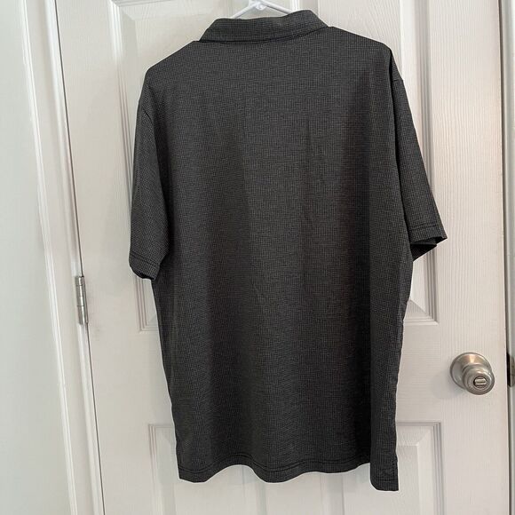 Travis Mathew Polo Shirt Mens XL Golf Check Gingham Print Pattern Fall Nerd - Picture 4 of 7